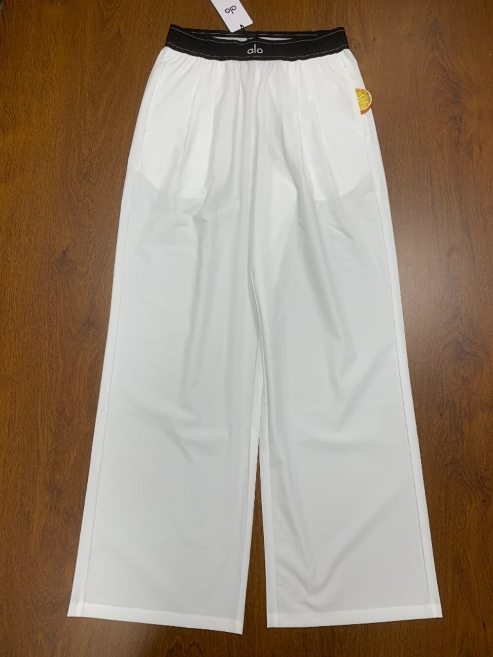 ALO Yoga🥋Suit Up Trouser White Wide Leg Athleisure Pants🤍